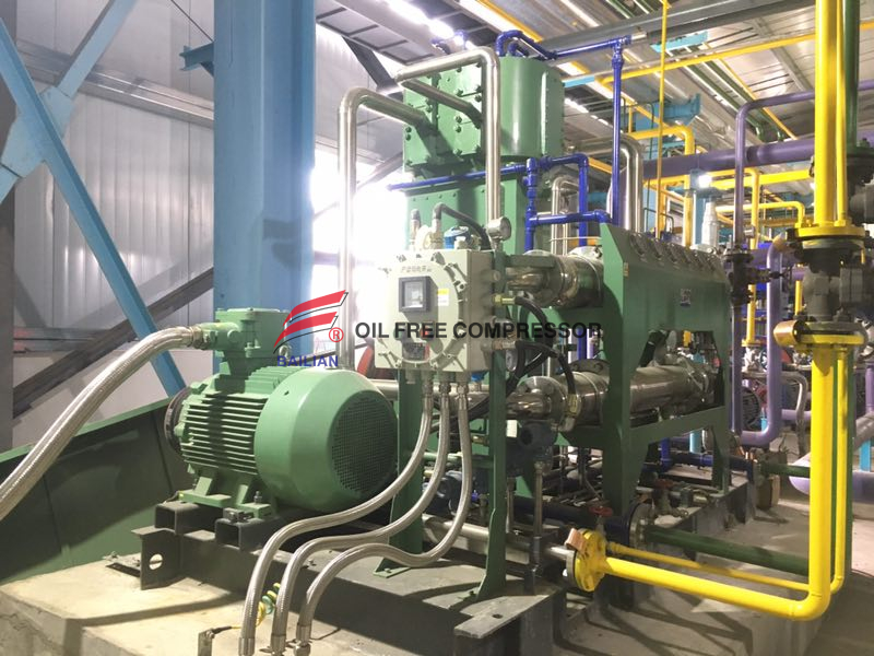 Compresseur d'hydrogène sans huile basse pression 200NM3 10bar
