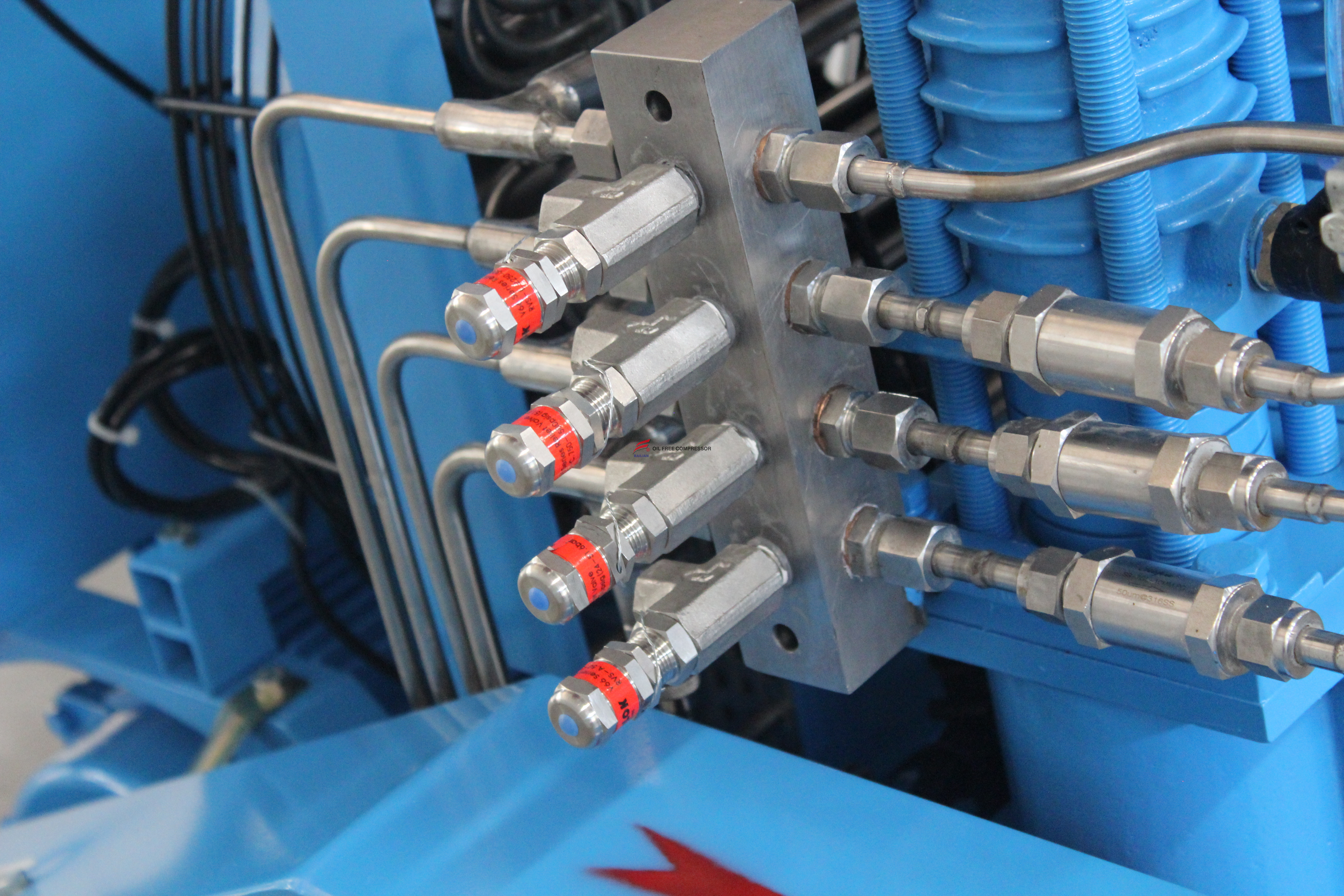 Compresseur d'oxygène sans huile haute pression 12NM3 300bar